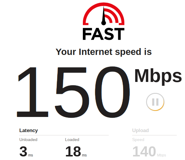 Internet bandwidth test on Chromebook WiFi