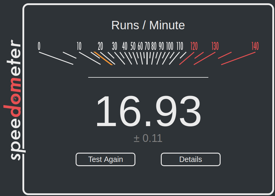 Speedometer benchmark on Jetson Nano