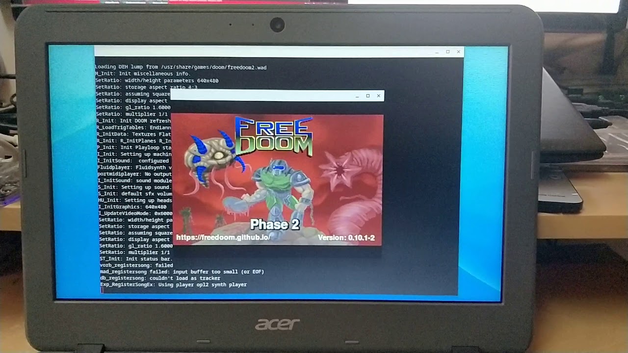 Doom (1993) on ChromeOS via Crostini