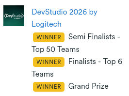 Access Ring winning the Logitech DevStudio 2026 Challenge on Devpost