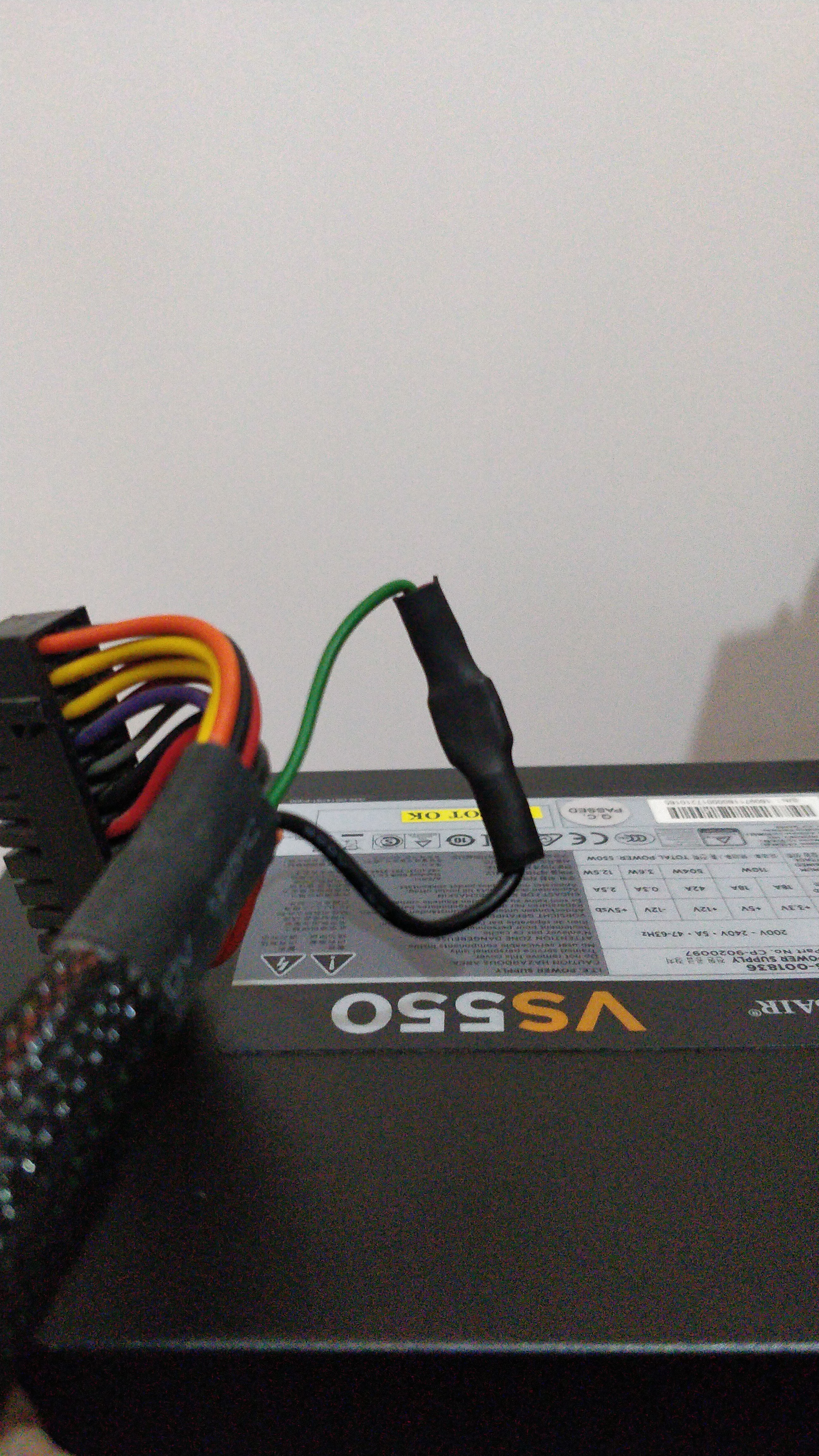 ATX power supply connection for Instant On