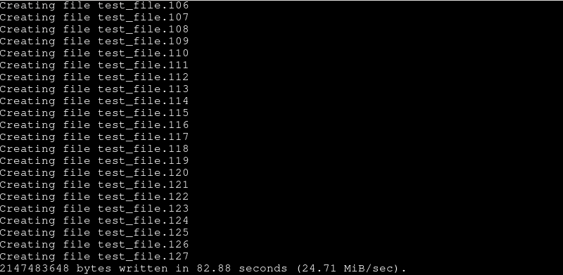 Creating file larger than RAM (2G)